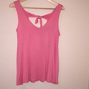 Bobeau knit tie-back tank